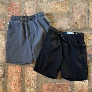 Gray and Black Athletic Shorts Kids